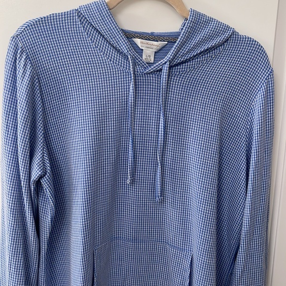 Weatherproof Vintage Hoodie Blue & White, size L - Picture 3 of 10